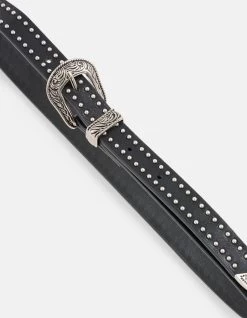 Western Studs Riem Zwart -Kleding Verkoop 08 1100031 10
