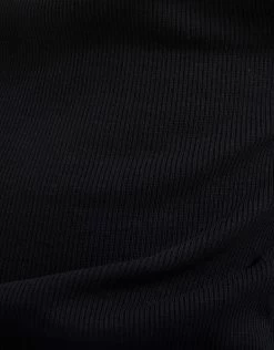 Ruffle Rib Top Zwart 15 Ruffle Rib Top Zwart -Kleding Verkoop 08 1100208 10