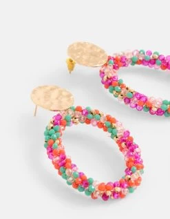 Gekleurde Beaded Oorbellen 7 Gekleurde Beaded Oorbellen -Kleding Verkoop 08 1100954 99