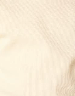 Ruffle Rib Longesleeve Top Gebroken Wit -Kleding Verkoop 08 1101406 2