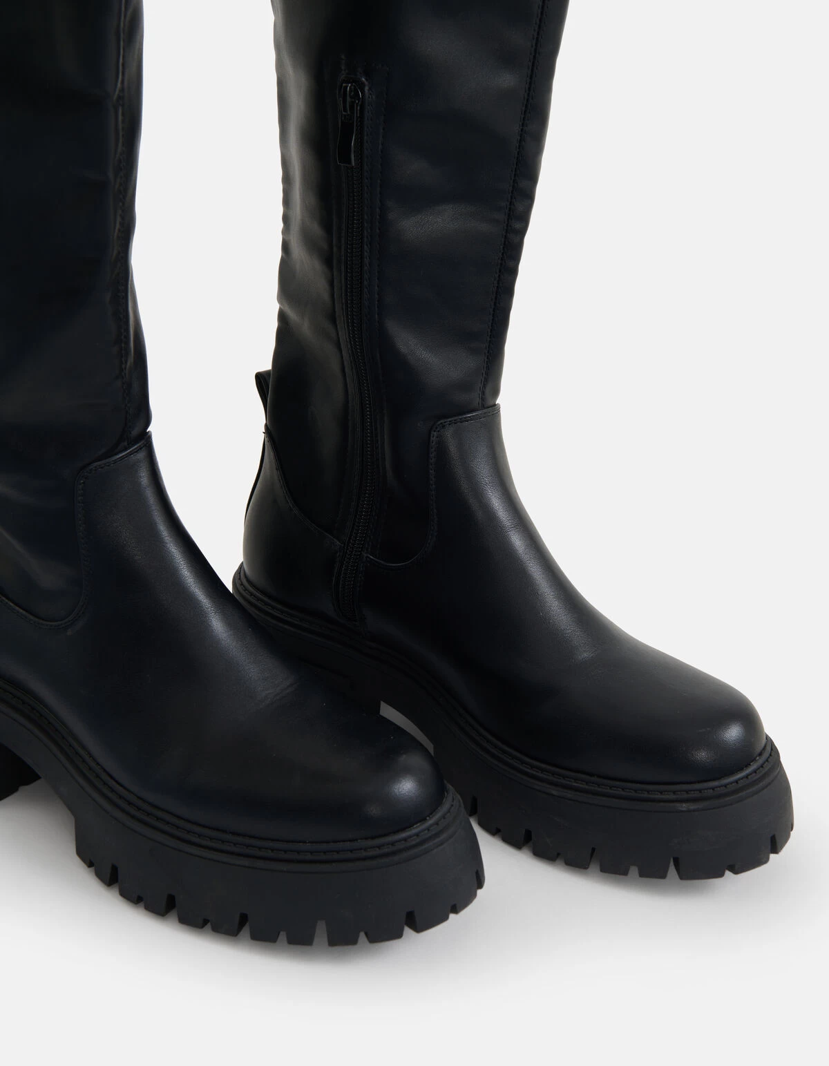 Chunky Stretch Laarzen Zwart 6 Chunky Stretch Laarzen Zwart - Afbeelding 6