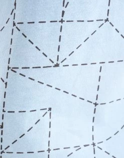 Printed T-shirt Lichtblauw -Kleding Verkoop 08 1101622 50