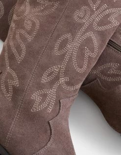 Suede Western Laarzen Taupe 9 Suede Western Laarzen Taupe -Kleding Verkoop 08 1101652 86