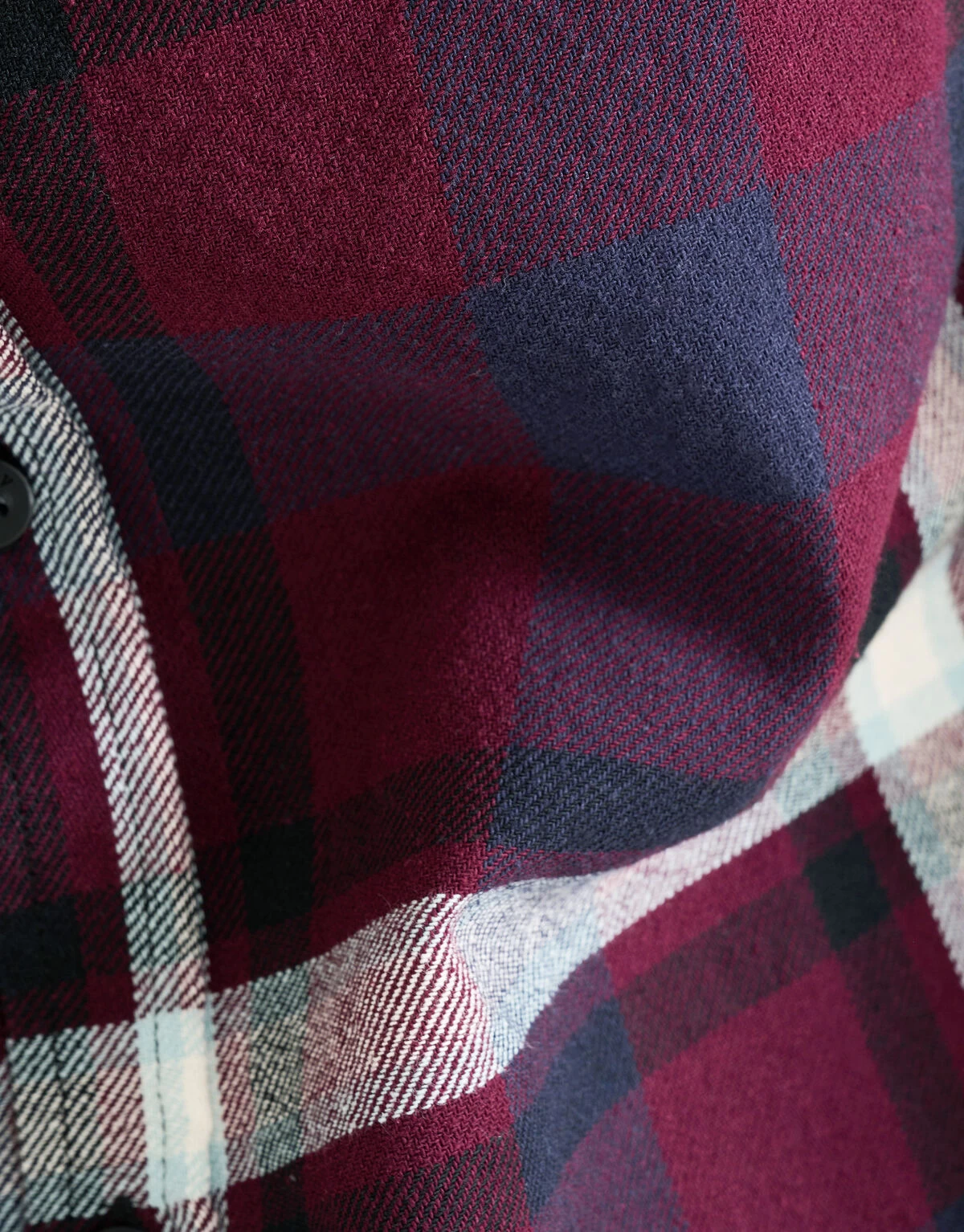 Ruiten Overhemd Bordeaux 7 Ruiten Overhemd Bordeaux - Afbeelding 7