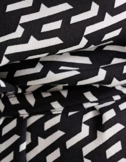 Grafische Midi Jurk Zwart 14 Grafische Midi Jurk Zwart -Kleding Verkoop 08 1102118 10