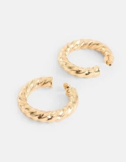 Twisted Hoop Oorbellen Goud 7 Twisted Hoop Oorbellen Goud -Kleding Verkoop 08 1102194 47