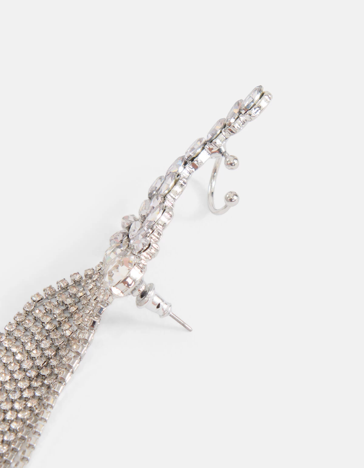 Strass Earcurff Zilver 4 Strass Earcurff Zilver - Afbeelding 4