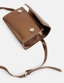 Metallic Mini Tas Bruin -Kleding Verkoop 08 1102311 81
