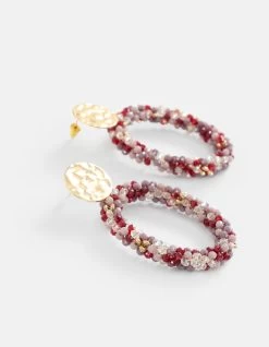 Beaded Oorbellen Paars -Kleding Verkoop 08 1102322 71