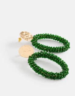 Beaded Oorbellen Groen -Kleding Verkoop 08 1102323 31