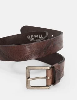 Leren Riem Donkerbruin -Kleding Verkoop 09 1092298 82