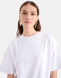 Oversized T-shirt Wit -Kleding Verkoop 09 1096378 1