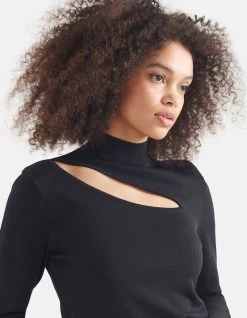 Cut Out Top Zwart -Kleding Verkoop 09 1097932 10