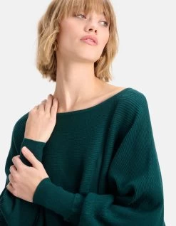 Oversized Trui Donkergroen -Kleding Verkoop 09 1098442 32