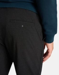 Geruite Pantalon Donkergrijs -Kleding Verkoop 09 1098588 99