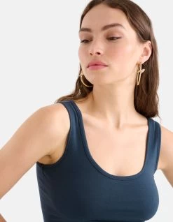 Basis Tanktop Donkerblauw 11 Basis Tanktop Donkerblauw -Kleding Verkoop 09 1098768 52