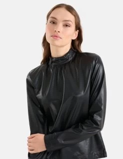 Vegan Leren Top Zwart -Kleding Verkoop 09 1099156 10