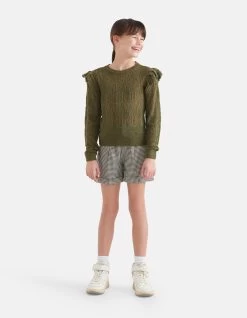 Ajour Top Donkergroen -Kleding Verkoop 09 1099529 32