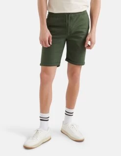 Jog Denim Short Olijfgroen 8 Jog Denim Short Olijfgroen -Kleding Verkoop 09 1100072 36