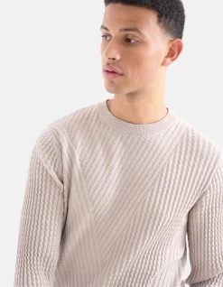 Gestreepte Trui Lichtgrijs 10 Gestreepte Trui Lichtgrijs -Kleding Verkoop 09 1100095 85