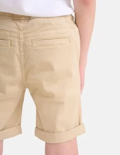 Casual Twill Short Beige -Kleding Verkoop 09 1100193 83