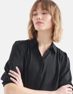 Midi Jurk Zwart -Kleding Verkoop 09 1100471 81