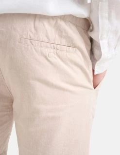 Linnen Short Beige 10 Linnen Short Beige -Kleding Verkoop 09 1100482 83