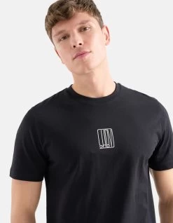 Tekst T-shirt Zwart -Kleding Verkoop 09 1100484 10