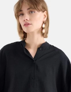 Relaxed Fit Blouse Zwart 10 Relaxed Fit Blouse Zwart -Kleding Verkoop 09 1101335 10