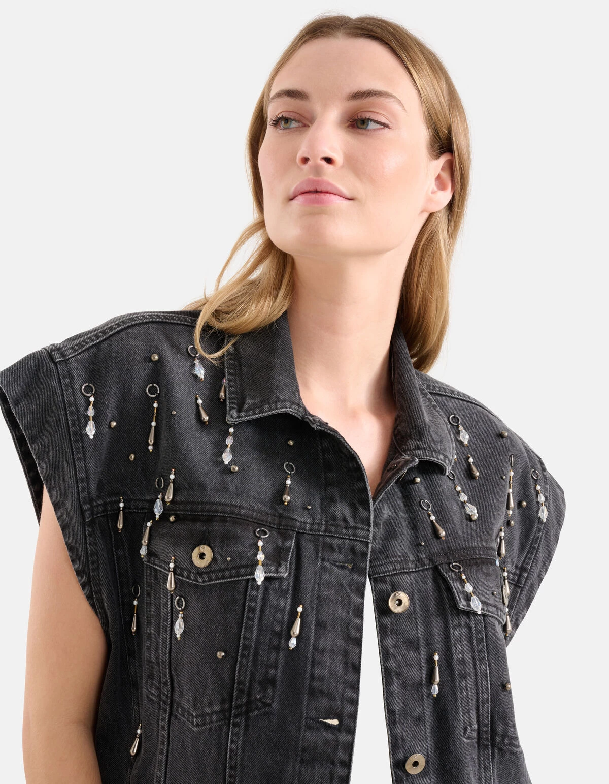 Rocky Denim Gilet Grijs 4 Rocky Denim Gilet Grijs - Afbeelding 4