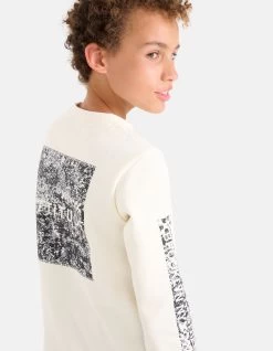 Printed Sweater Gebroken Wit -Kleding Verkoop 09 1101474 2