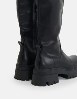 Chunky Stretch Laarzen Zwart 8 Chunky Stretch Laarzen Zwart -Kleding Verkoop 09 1101602 10