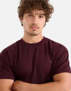 Relaxed Fit T-shirt Bordeaux -Kleding Verkoop 09 1101696 72
