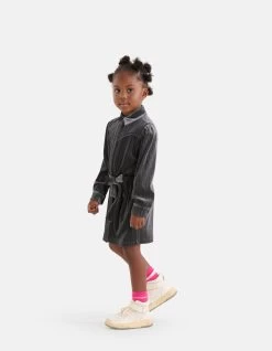 Glitter Jurk Donkergrijs -Kleding Verkoop 09 1101729 15