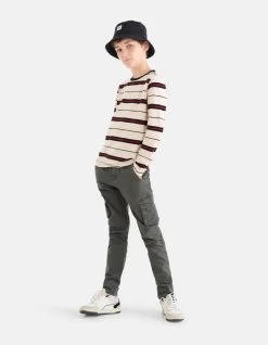 Gestreept T-shirt Gebroken Wit 10 Gestreept T-shirt Gebroken Wit -Kleding Verkoop 09 1101973 2