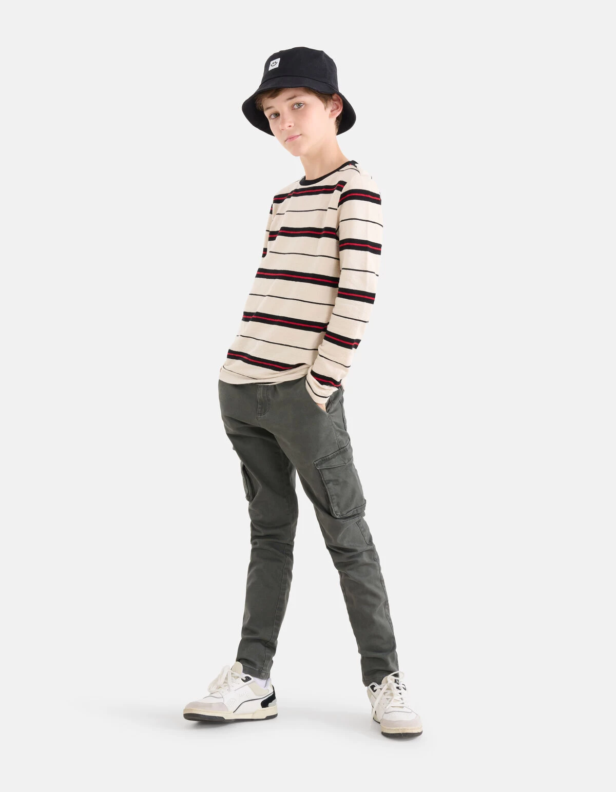 Gestreept T-shirt Gebroken Wit 4 Gestreept T-shirt Gebroken Wit - Afbeelding 4