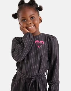 Pinstripe Jurk Donkergrijs -Kleding Verkoop 09 1102142 15