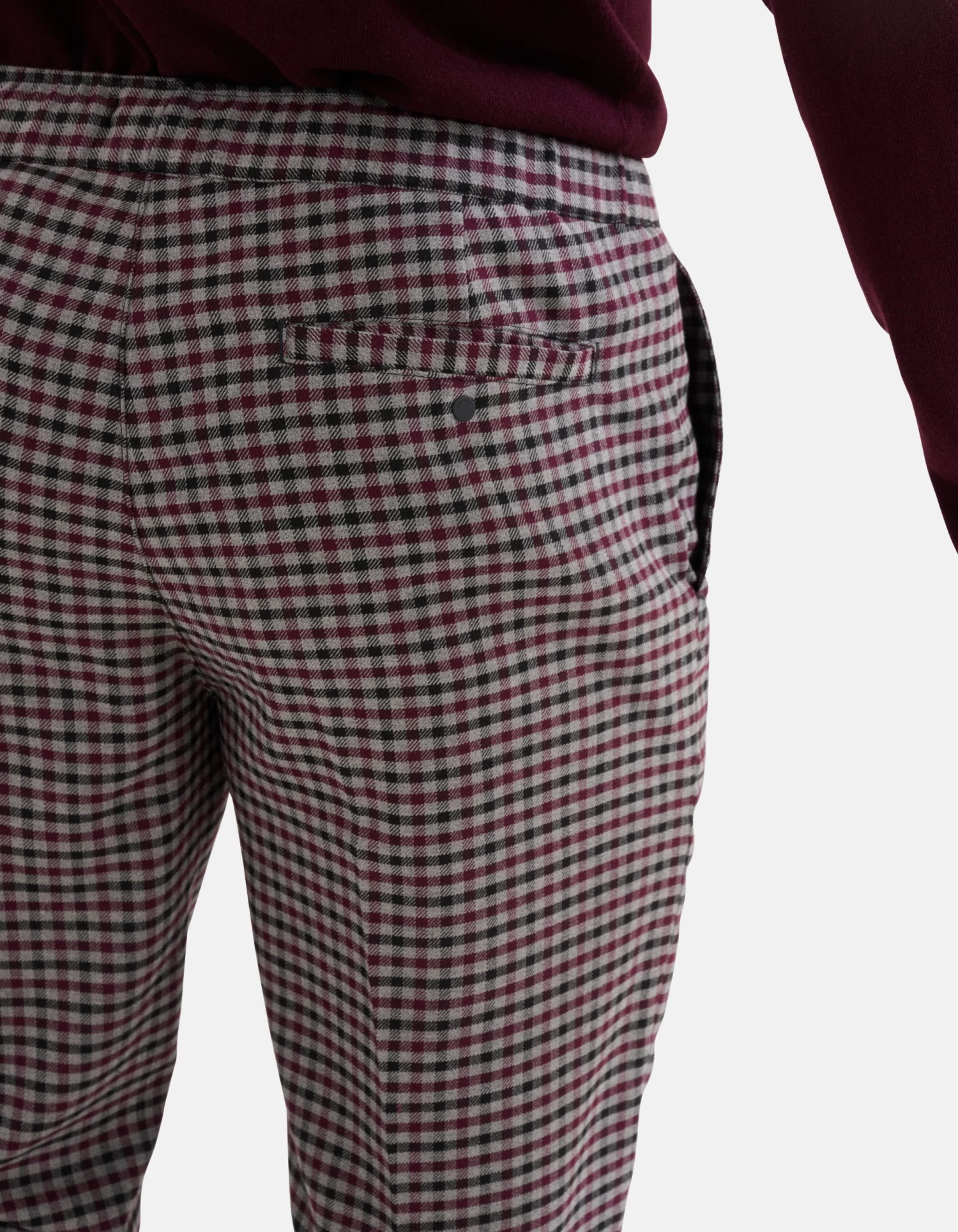 Ruiten Joggingbroek Grijs 4 Ruiten Joggingbroek Grijs - Afbeelding 4