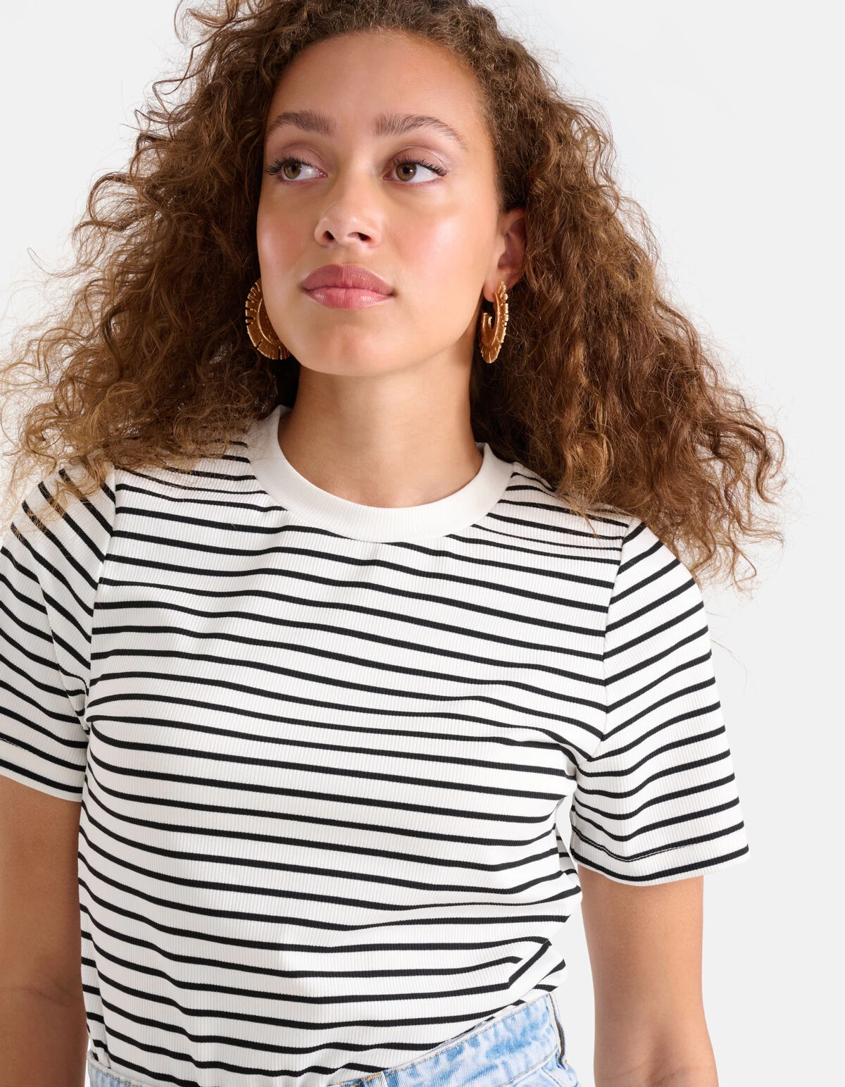 Gestreepte Top Zwart/Wit 4 Gestreepte Top Zwart/Wit - Afbeelding 4