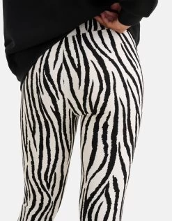 Zebra Print Legging Zwart/Wit 11 Zebra Print Legging Zwart/Wit -Kleding Verkoop 09 1102440 4