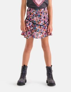 Bloemenprint Rok Paars -Kleding Verkoop 10 1099538 71