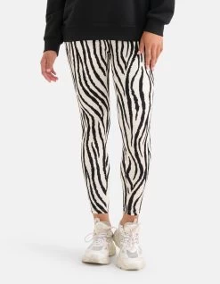 Zebra Print Legging Zwart/Wit 15 Zebra Print Legging Zwart/Wit -Kleding Verkoop 10 1102440 4