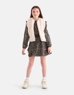 Abstract Print Jurk Bruin -Kleding Verkoop 11 1101396 2