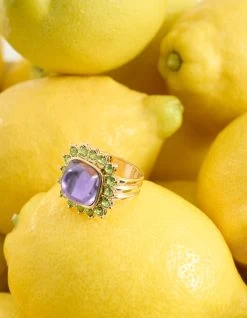 Colored Ring Goud 11 Colored Ring Goud -Kleding Verkoop 12 1102243 47